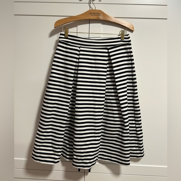 Portmans black and white stripe midi skirt - Picture 1 of 2